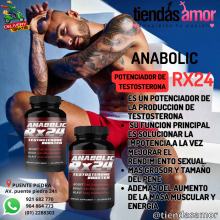 Anabolic Rx24 aumenta la tasa de metabolismo natural.